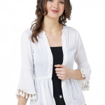 Women's Front Open Peplum Shrug