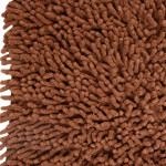 Brown Solid Shaggy Anti-Skid Runner