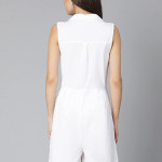 Women's V Neck Cotton Playsuit