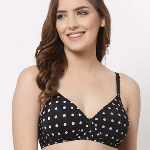 Polka Dots Printed Bra - Lightly Padded