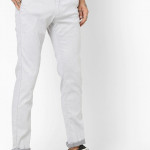 Slim Fit Flat-Front Trousers with Pockets