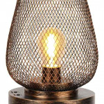 Table Lamp Metal Cage LED