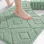 RM Handloom Bath Rug Soft Fluffy and Absorbent Anti-Slip Bathroom Mat